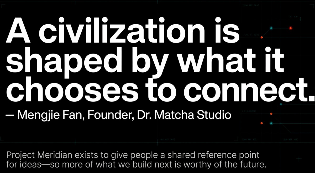 Ending remark slide for Project Meridian.