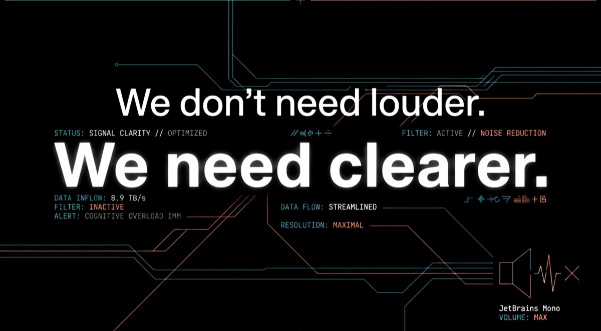 Getting clearer message about idea clarity.