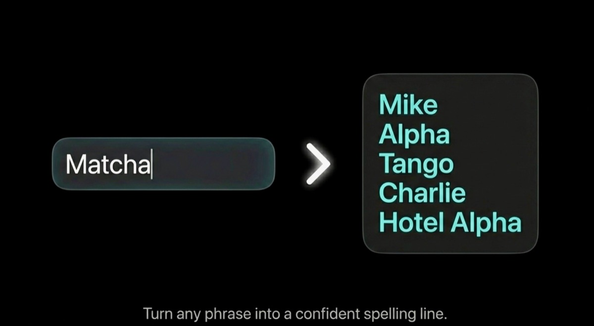 Phrase input converting into a phonetic spelling line.